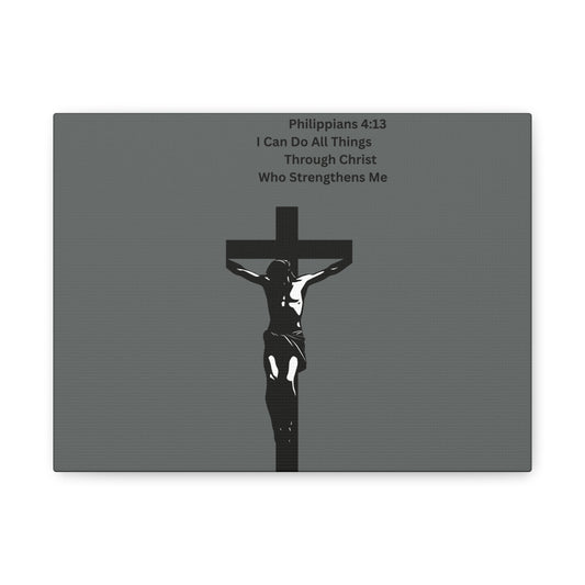 Philippians 4:13 Christian Canvas Wall Art