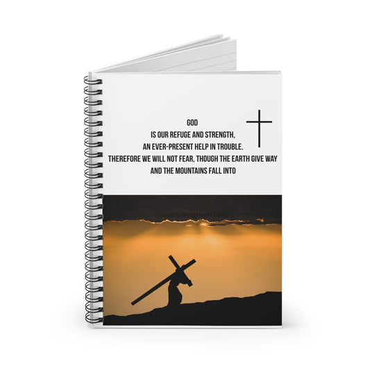 Christian Spiral Notebook — 'God Is Our Refuge'